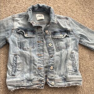 Zara Blue Jean Jacket Classic Style